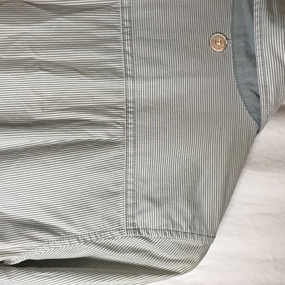SOLD - Superdry Grey Striped Button-up Shirtdress - Picture 9 of 11